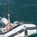 Hauling Zodiak aboard RV Shearwater